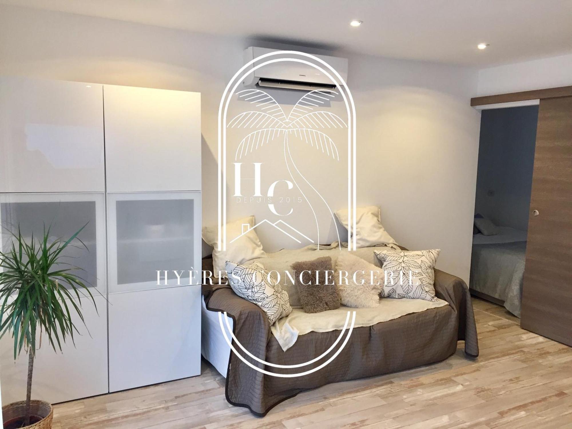 T2Cocconing- Clim/PK/WIFI- Costebelle-5min plage Hyères Exterior foto